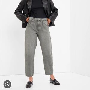 High-Rise Gray Women's Jeans